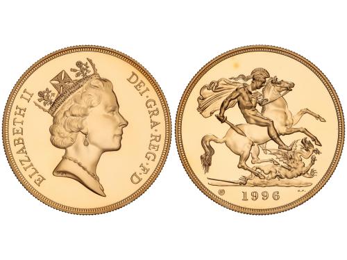 GRAN BRETAÑA. 5 Pounds. 1996. ELIZABETH II. 39,91 grs. AU (9