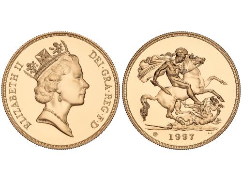 GRAN BRETAÑA. 5 Pounds. 1997. ELIZABETH II. 39,92 grs. AU (9