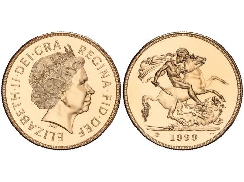 GRAN BRETAÑA. 5 Pounds. 1999. ELIZABETH II. 39,93 grs. AU (9