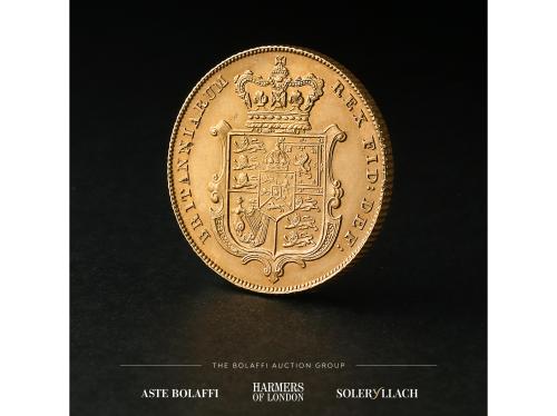 GRAN BRETAÑA. Sovereign. 1830. GEORGE IV. Anv.: Busto a izqu