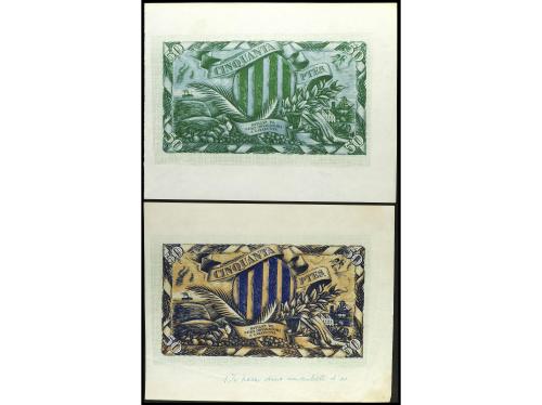 GUERRA CIVIL, ZONA REPUBLICANA. Lote 5 Pruebas de Imprenta 5