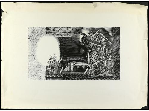 GUERRA CIVIL, ZONA REPUBLICANA. Lote 2 Pruebas de Imprenta 1