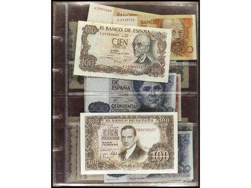 Lote 64 billetes 50 Céntimos a 10.000 Pesetas. 1925 a 1992. 