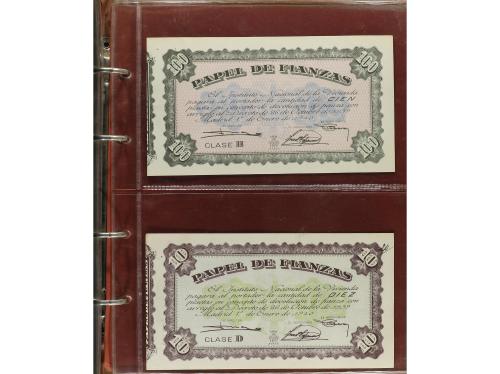 Lote 64 billetes 50 Céntimos a 10.000 Pesetas. 1925 a 1992. 