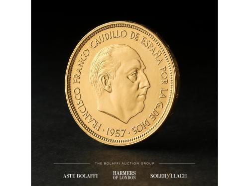 ESTADO ESPAÑOL. Prueba de presentación 50 Pesetas en oro. 19
