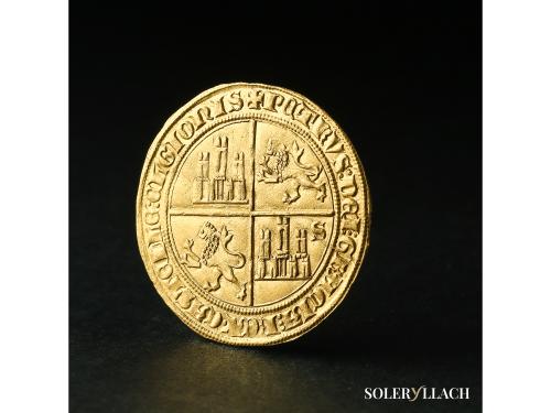 REINO DE CASTILLA Y LEON. Dobla de 35 maravedís. PEDRO I. SE