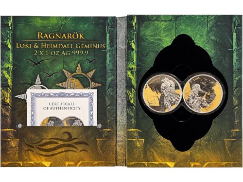 ALEMANIA. Set 2 moneds 5 Mark. 2025. 31,20 y 31,20 grs. AR y