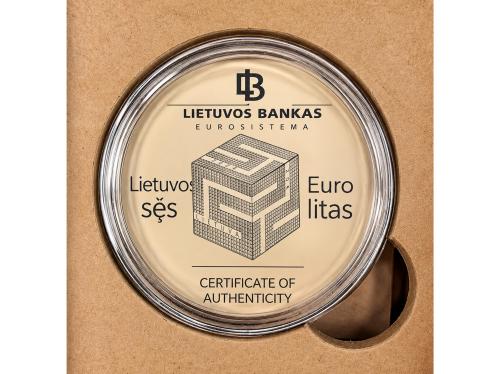 LITUANIA. 20 Euros. 2024. 35,46 grs. AR. Serie Inteligencia 