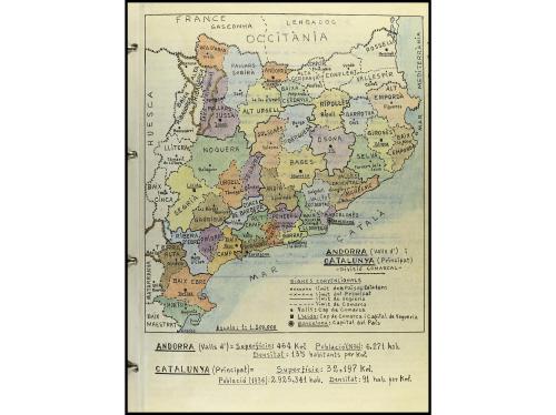 CATALUNYA. 2 Álbumes manuscritos del Catàleg de Bitllets de 