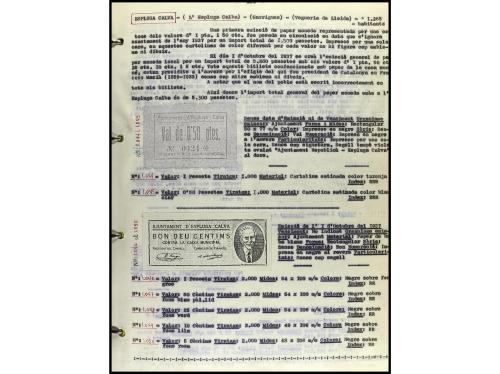 CATALUNYA. 2 Álbumes manuscritos del Catàleg de Bitllets de 
