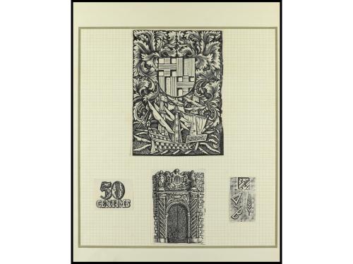 CATALUNYA. Conjunto de pruebas y plancha. Aj. de BARCELONA. 