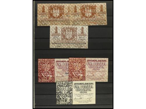 CATALUNYA. Conjunto de pruebas y plancha. Aj. de BARCELONA. 