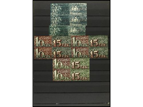CATALUNYA. Conjunto de pruebas y plancha. Aj. de BARCELONA. 