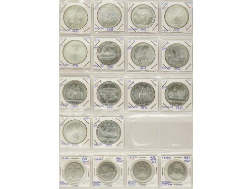 RUSIA. Lote 296 monedas. Siglo XVIII-XX. AE, AE, Cuni,. Cont