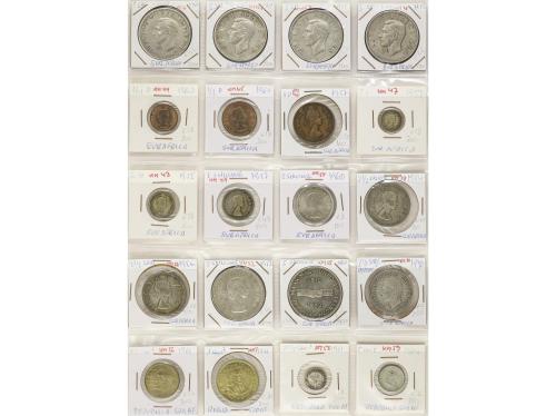 LOTES Y COLECCIONES EXTRANJERO. Lote 609 monedas. Siglo XIX-