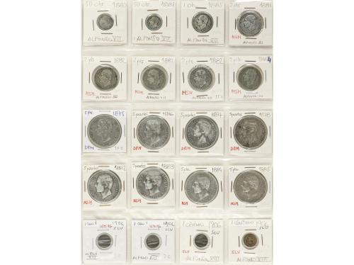 LOTES y COLECCIONES. Lote 261 monedas. MONARQUÍA HISPÁNICA a