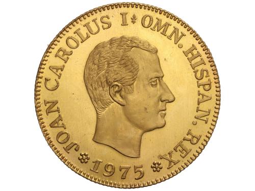 JUAN CARLOS I. Medalla Onza del Rey. 1975. PROCLAMACIÓN DE J