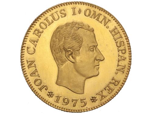 JUAN CARLOS I. Medalla Onza del Rey. 1975. PROCLAMACIÓN DE J
