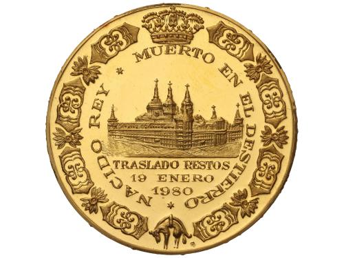 Lote 2 medallas Retorno a España de los restos mortales de A