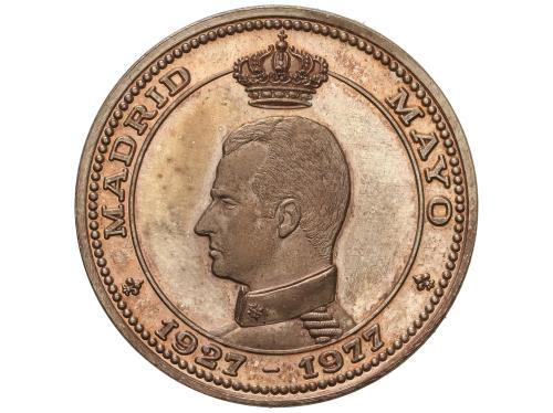 Lote 2 medallas 50 Aniversario del Mercado Filatélico y Numi