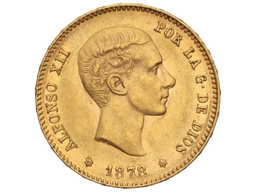 ALFONSO XII. 25 Pesetas. 1878 (*18-78). D.E.-M. 8,03 grs. AU