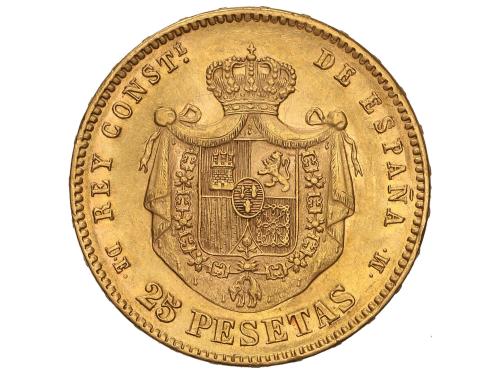 ALFONSO XII. 25 Pesetas. 1878 (*18-78). D.E.-M. 8,03 grs. AU