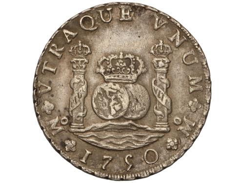 FERNANDO VI. 8 Reales. 1750. MÉXICO. M.F. 26,97 grs. (Leves 
