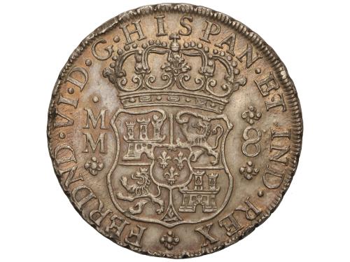 FERNANDO VI. 8 Reales. 1759. MÉXICO. M.M. 27,03 grs. Columna