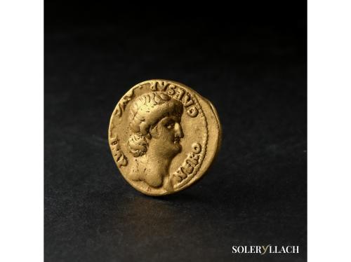 IMPERIO ROMANO. Áureo. 63-64 d.C. NERÓN. Anv.: NERO CAESAR A