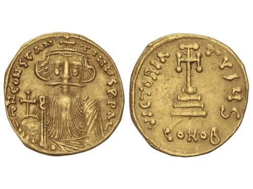 MONEDAS BIZANTINAS. Sólido. 641-668 d.C. CONSTANTE II. CONST