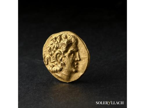 MONEDAS GRIEGAS. Estátera. 120-63 a.C. MITRIDATES VI EUPHATO