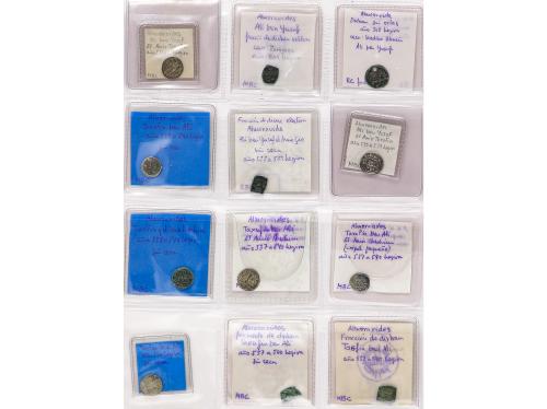 ALMORÁVIDES. Lote 43 monedas Quirates y fracciones de Dirham