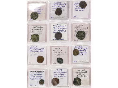 MONEDAS HISPANOÁRABES. Lote 90 monedas. VARIAS ÉPOCAS. Resto