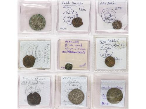 MONEDAS HISPANOÁRABES. Lote 90 monedas. VARIAS ÉPOCAS. Resto