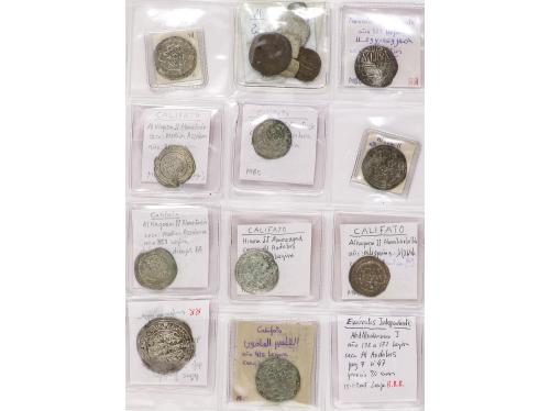 MONEDAS HISPANOÁRABES. Lote 90 monedas. VARIAS ÉPOCAS. Resto