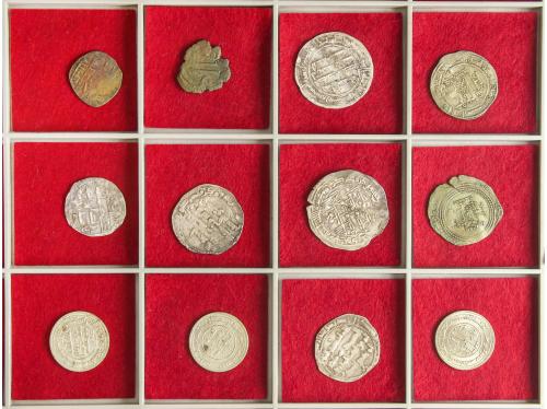 MONEDAS HISPANOÁRABES. Lote 12 monedas. (5) Dirhams emirales