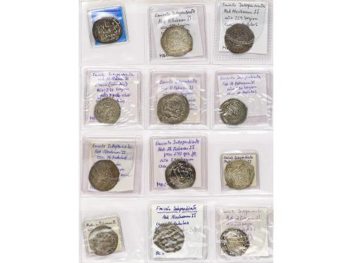 EMIRATO. Lote 68 monedas Dirhem (54) y Felús (14). ABDERRAHM