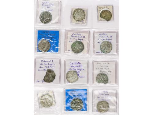 MONEDAS HISPANOÁRABES. Lote 15 monedas Dirham. HIXEM II, SUL