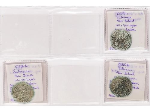 MONEDAS HISPANOÁRABES. Lote 15 monedas Dirham. HIXEM II, SUL