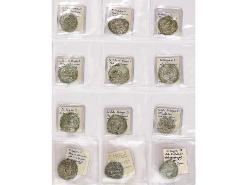 MONEDAS HISPANOÁRABES. Lote 48 monedas Dirham. AL-HAQEM II. 
