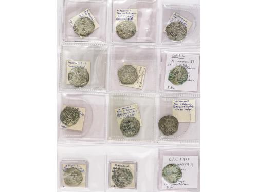 MONEDAS HISPANOÁRABES. Lote 48 monedas Dirham. AL-HAQEM II. 