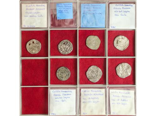 TAIFAS-HAMUDIES. Lote 7 monedas Dirham. AL- QASIM AL-MAMUN. 