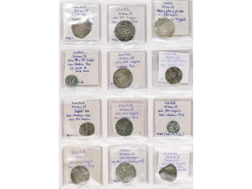 CALIFATO. Lote 48 monedas Dirham. HIXEM II. Mayoría AL-ANDAL
