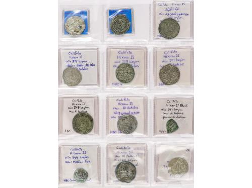CALIFATO. Lote 48 monedas Dirham. HIXEM II. Mayoría AL-ANDAL