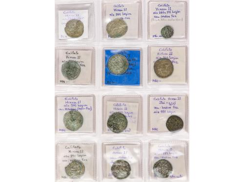 CALIFATO. Lote 48 monedas Dirham. HIXEM II. Mayoría AL-ANDAL