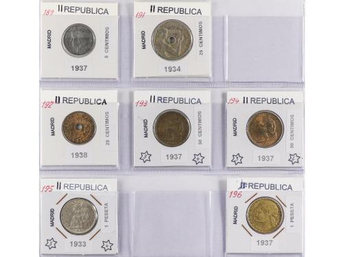 LOTES CENTENARIO. Lote 26 monedas 1 Céntimo a 1 Peseta. 1870