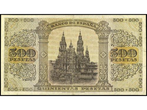 ESTADO ESPAÑOL. 500 Pesetas. 20 Mayo 1938. (Pequeñas roturas