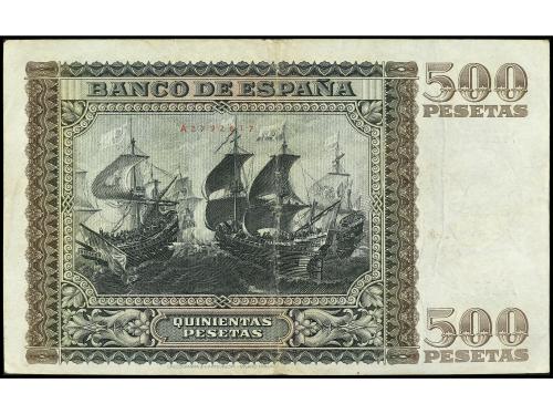 ESTADO ESPAÑOL. 500 Pesetas. 9 Enero 1940. Juan de Austria. 