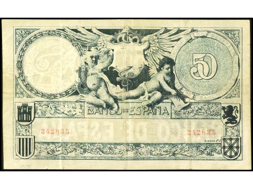 BANCO DE ESPAÑA. 50 Pesetas. 19 Marzo 1905. Echegaray. FALSO