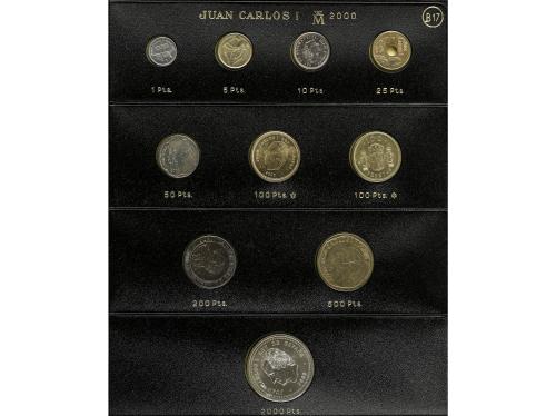 JUAN CARLOS I. Lote 3 Álbumes. Al, latón, CuNi, AR. Lote con